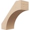 Ekena Millwork 5-inch W x 12-inch D x 12-inch H Westlake Rough Cedar Woodgrain TimberThane Knee Brace, Primed BRCUR05X12X12WTLRCPR - alternate 1